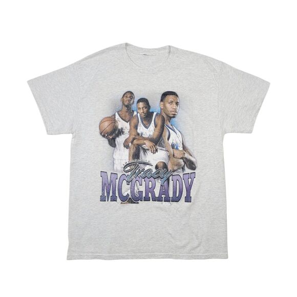 RARE Vintage Tracy McGrady Orlando Magic RAP TEE Style T-Mac T Shirt Size Large - Picture 1 of 12
